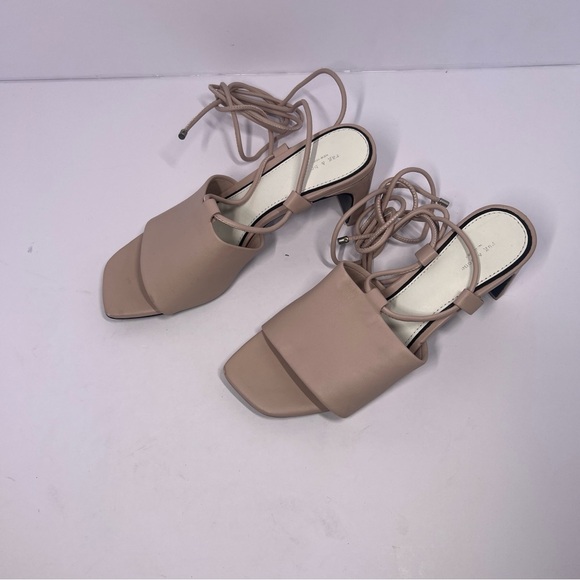 Rag & Bone Emma Leather Tie Heel Sandal In Shasow Pink Size 36 (US 5.5) New - Picture 3 of 10